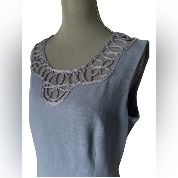 Escada Navy Blue Sleeveless Dress Size EU40 US8 - Picture 3 of 7